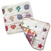 Hiorie Made In Japan Gauze Handkerchief Towel Set Cotton Gauze Baby Gift for Newborns (Hiorie) 6-Ply (2-Piece Assortment) (Star + Animal)
