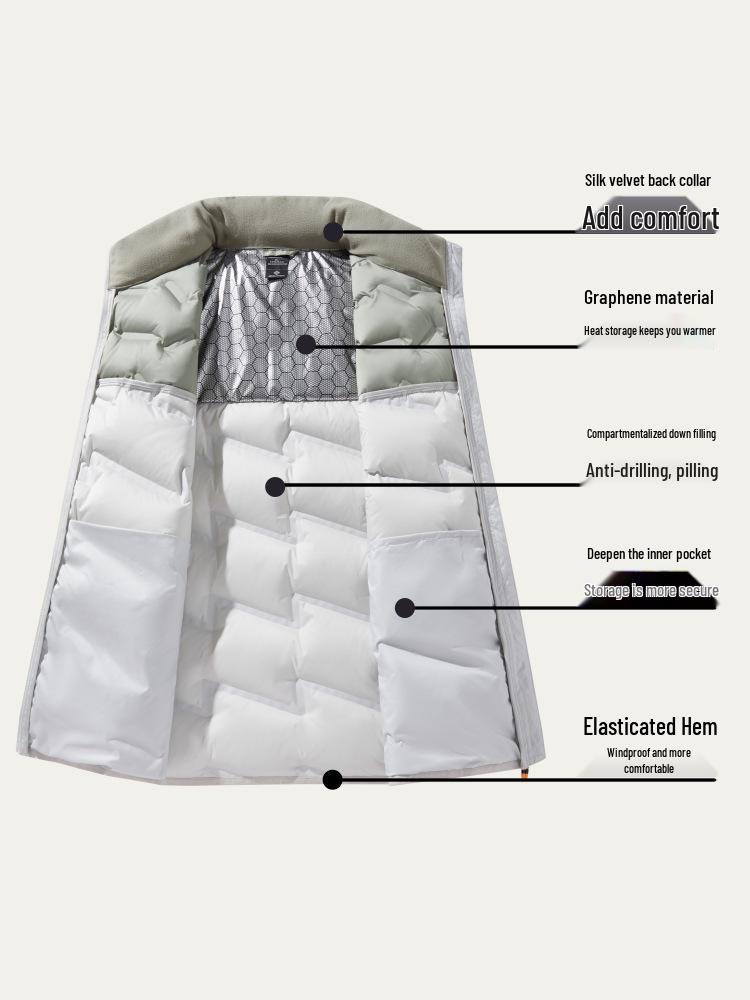 Unisex Color-Block Down Vest: Lightweight, Warm, Windproof Winter Jacket with Stand Collar