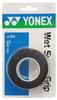 Yonex Tennis Badminton Grip Tape Wet Super Grip AC102 Black & (3-pack)