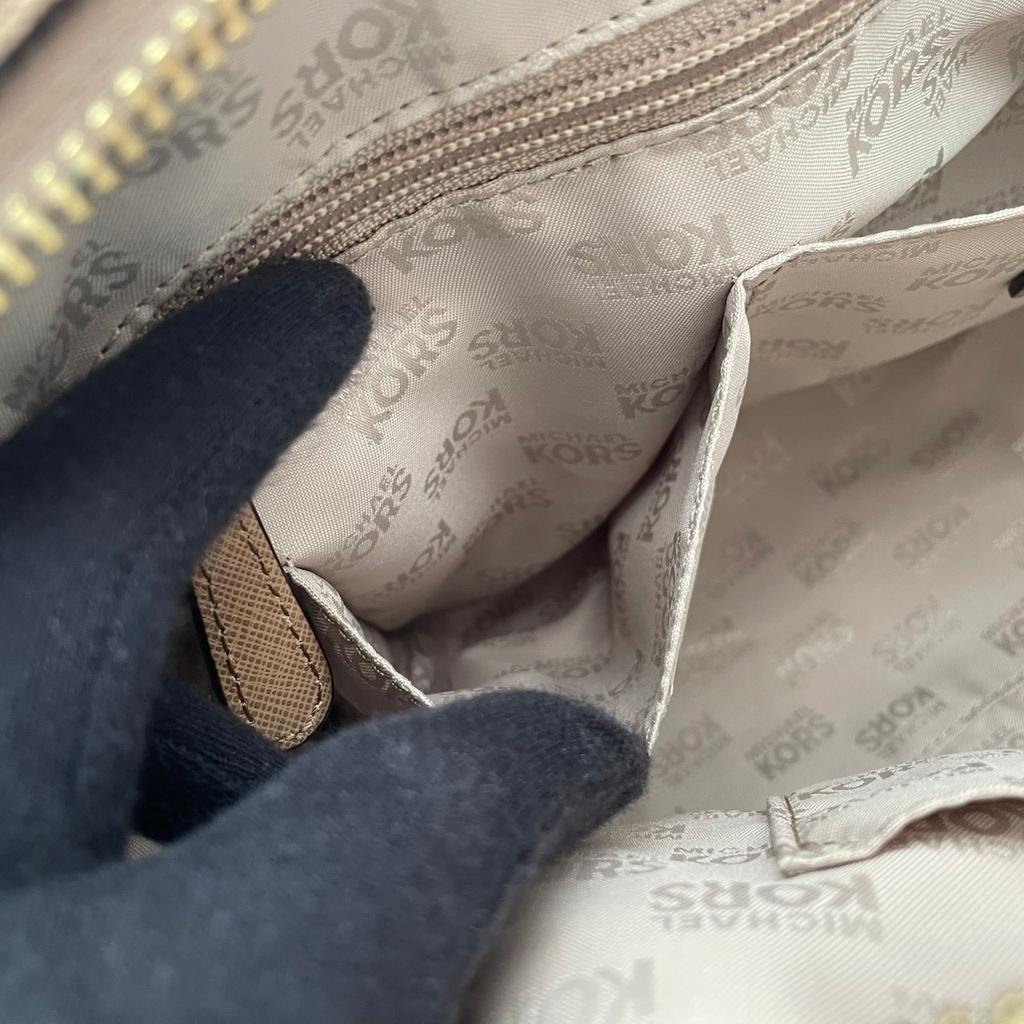 Used Michael Kors 2-Way Handbag/Shoulder BagHandbag beige leather Women