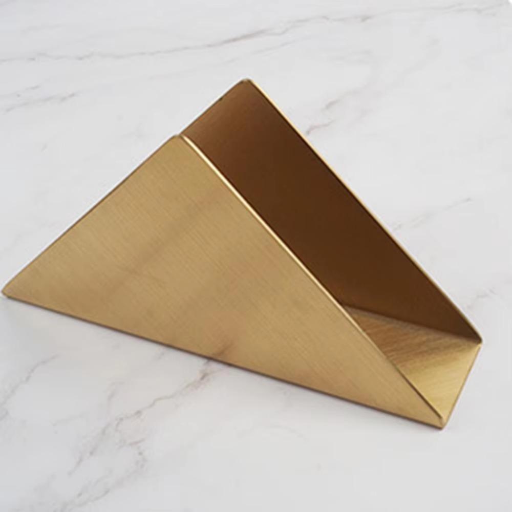 Handicraft Vertical Tissue Holder Durable Storage Tissue Rack Triangle Napkin Holder  Kitchen