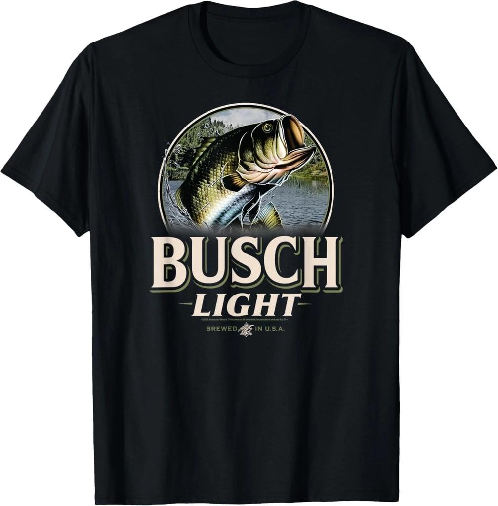 Busch Light - Last Cast - Bass Fish T-Shirt