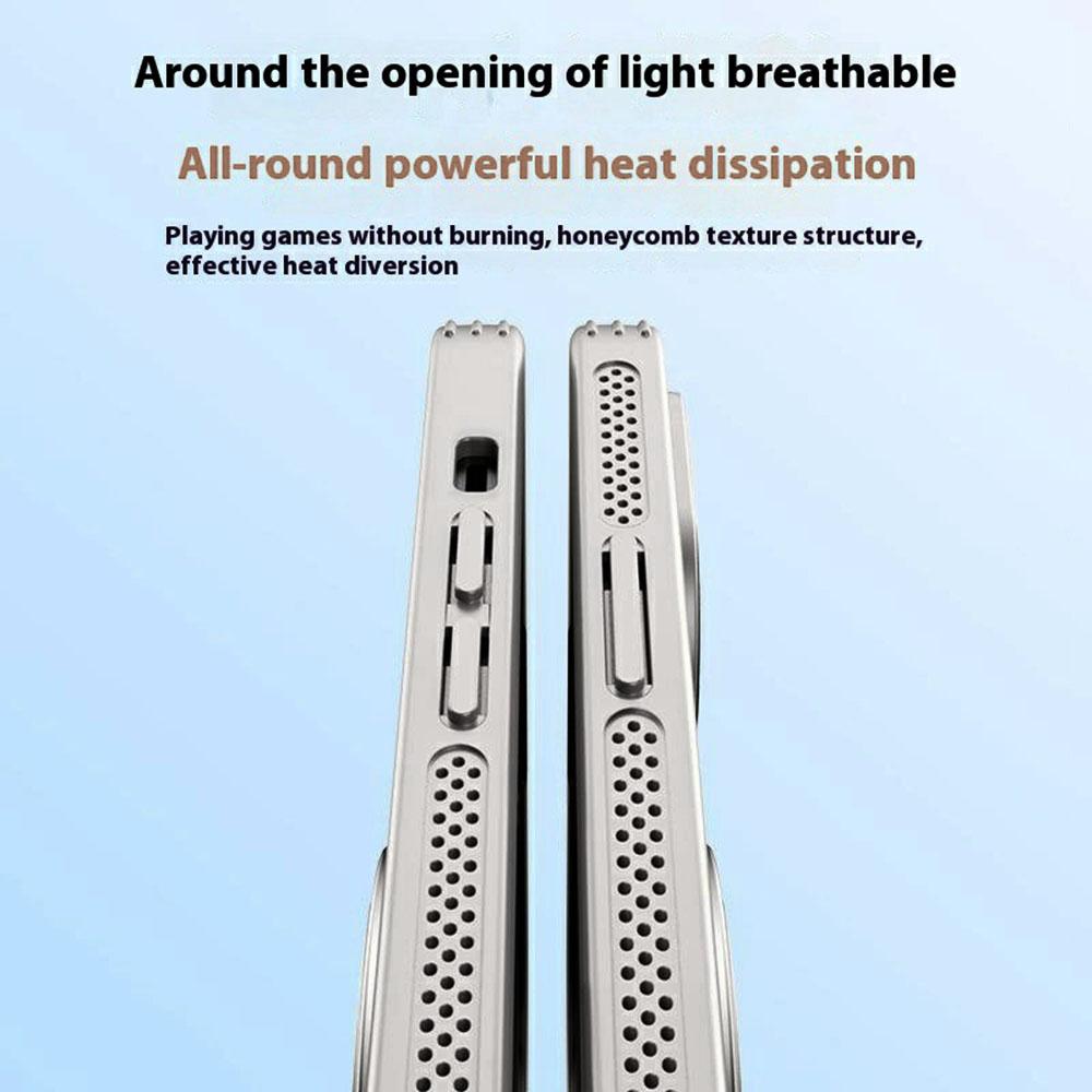 For iPhone 14 Plus Case Compatible with MagSafe Kickstand TPU+PC Heat Dissipation Phone Cover