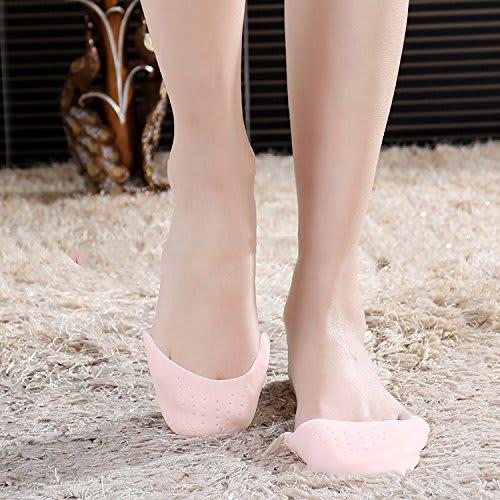 SATiNU Ballet Gel Toe Pads, Toe Support and Protection (One Size Fits All, Beige)