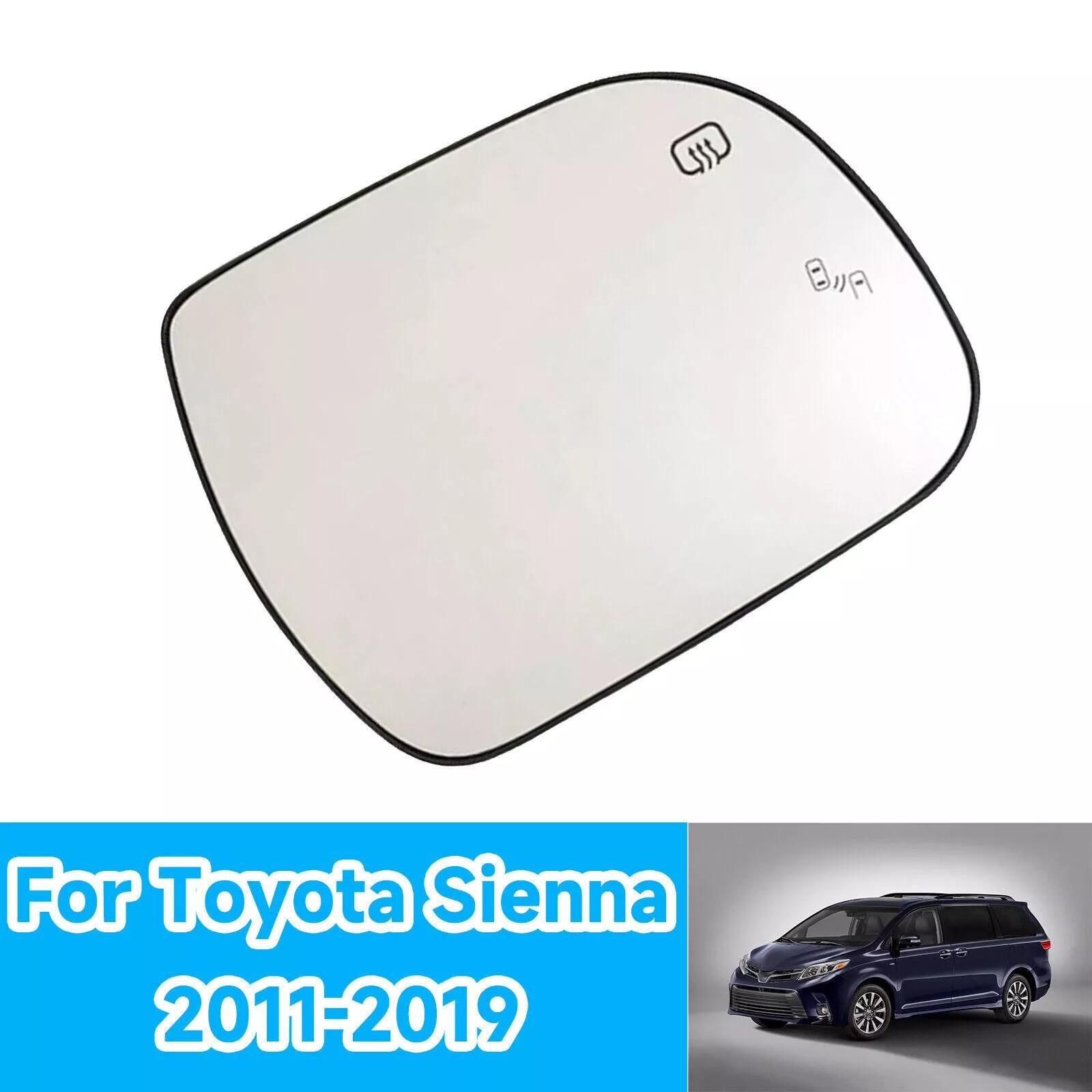Rear View Mirror Glass Lens Blind Right Heated Side For Toyota Sienna 2011-