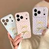 Applicable To Apple 17PROMAX Girl Heart Striped Polka Dot Bow Mobile Phone Case Apple 16/15 Cute 14/13