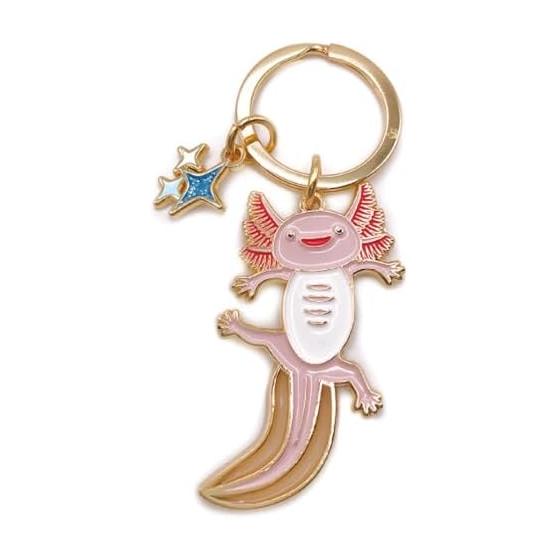 World Shoji Keychain Aquatic Keyring Axolotl 108663
