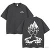 Zomer Dragon Ball Z T-shirt Unisex Majin Vegeta Grafisch Korte Mouw Oversized Streetwear Losse Pasvorm Japanse Anime Fan Tee
