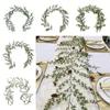 Creative Green Artificial Pine Needle Rattan 160cm Plastic Christmas Decorative Garland Hanging Wreath Fireplace Stairs