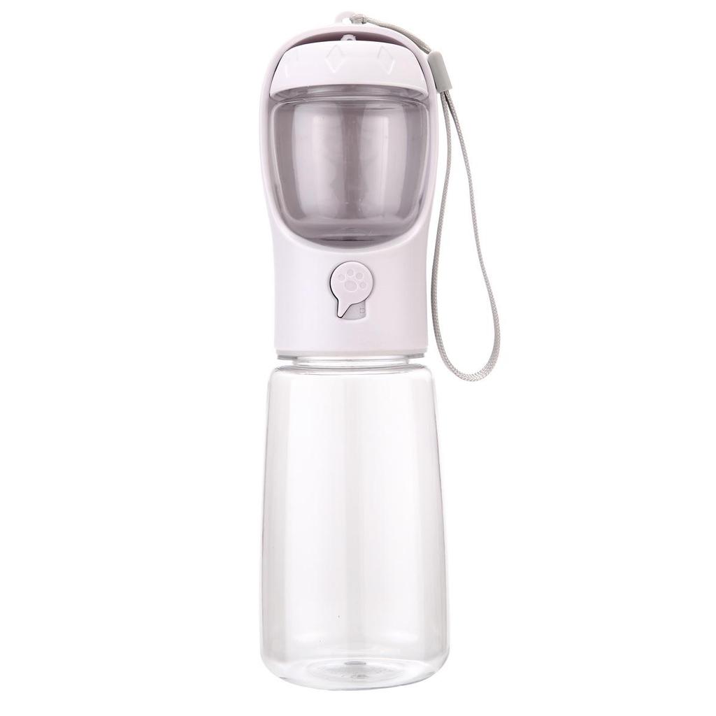 Portable Dual Pet Water & Food Cup for Dogs & Cats - Ideal for Outdoor Walks and Travel.