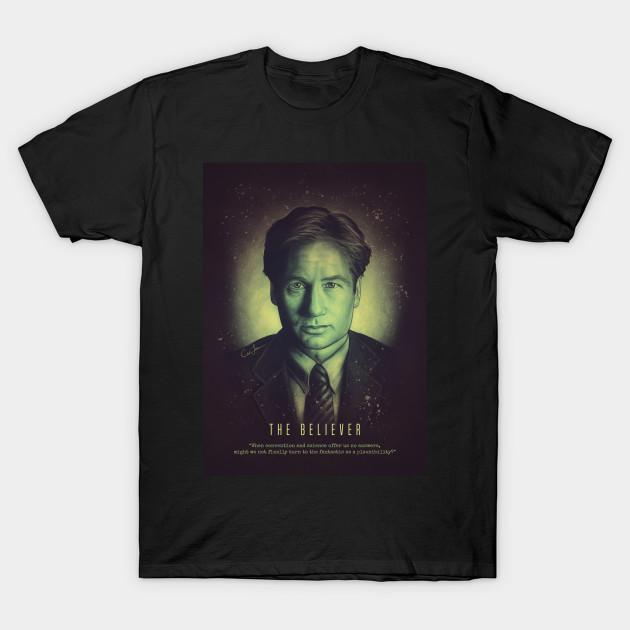 

Men Black Print T-shirt The Believer No-Cut Transfer Paper Print Cotton Tshirt 2XL чёрный