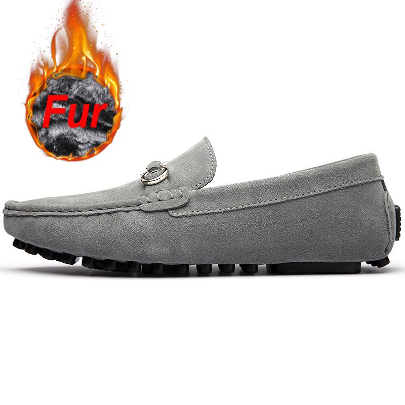 Luxury Formal Casual Geunine Leather Winter Driving Mens Wedding Moccasin Oxford Designer Loafers Business Flats Shoes for Men