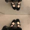 French Retro Platform Thick Heel Mary Jane Single Shoes Women's 2025 Spring and Autumn New Versatile Light Mouth Square Head Grandma Shoes