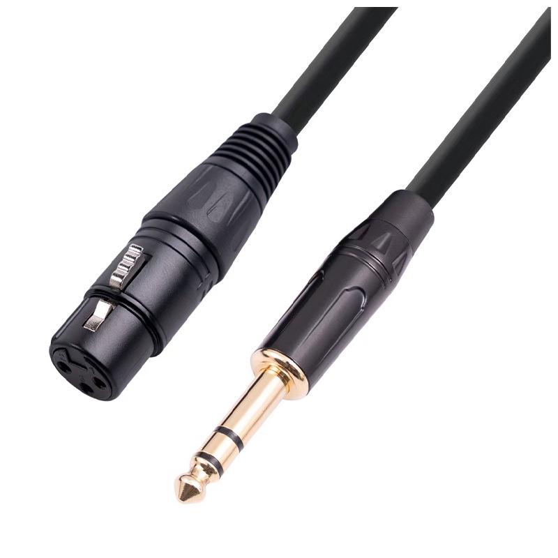 6,5ft Dual Core 6,35mm auf XLR Kabel mit 48V Phantomspeisungsunterstützung