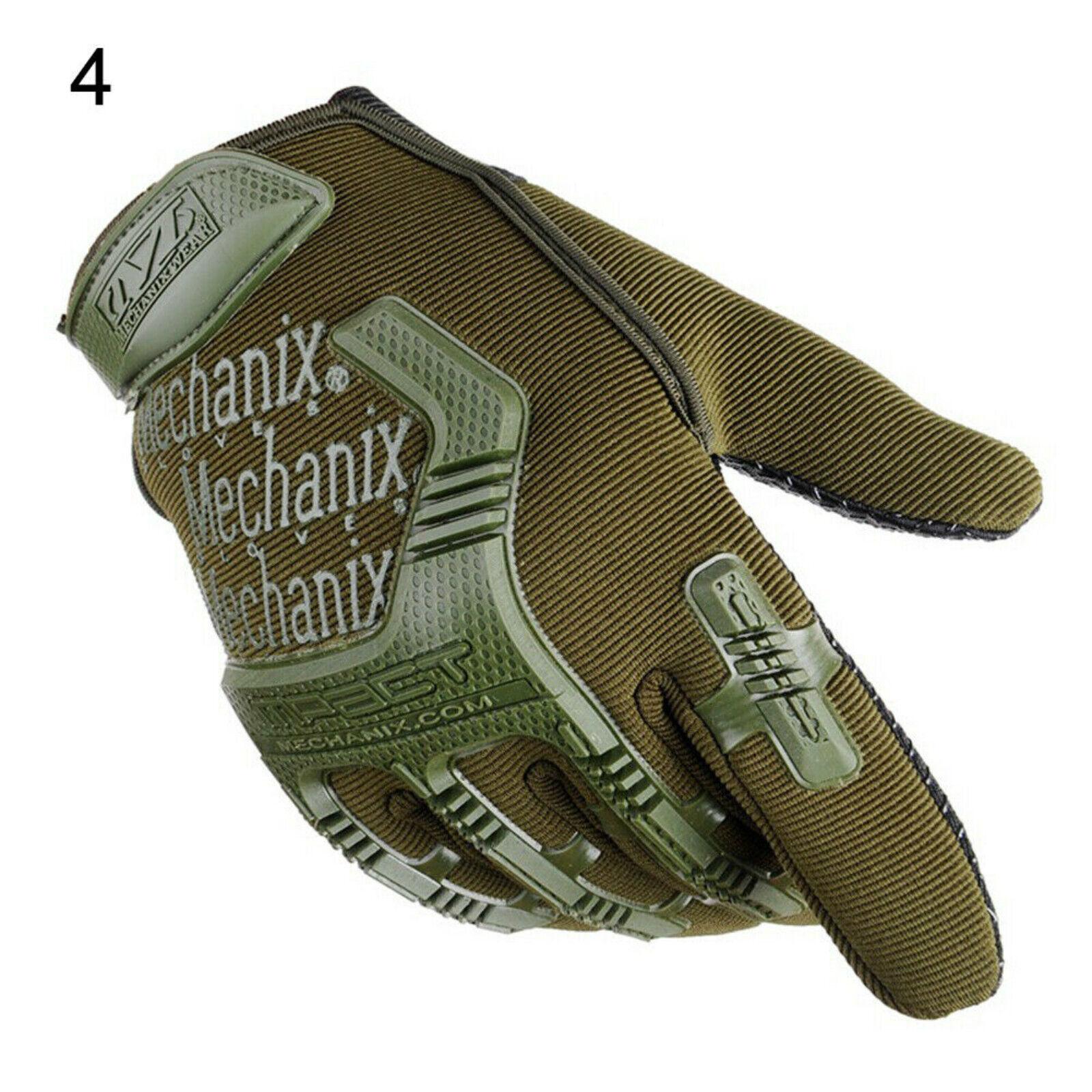 

Універсальні, міцні протиковзкі чоловічі рукавички на всі пальці: Ідеально підходить для їзди на мотоциклі, занять спортом на відкритому повітрі та тактичних тренувань у різних розмірах і кольорах M зелений