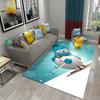 Lovely Cartoon Snowman Carpet Snowflake Rug Winter Snow Print Area Rugs Door Mat Yoga Mats Kids Bedroom Living Room Flat Mat