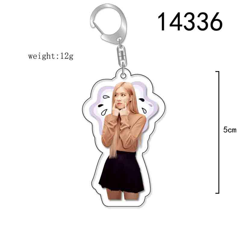 BLACKPINK Acrylic Double-Sided Keychain: Lisa, Jisoo, Jennie, Rosé