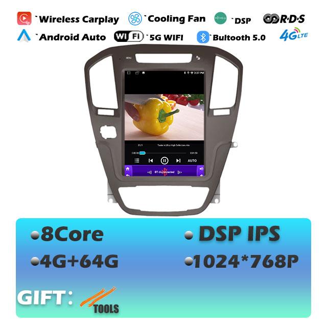 1024*768P For Opel InsigniaBuick Regal 2009-2013 Android 14 Car Radio Multimedia Video Player Navigaion Head Unit Stereo Audio