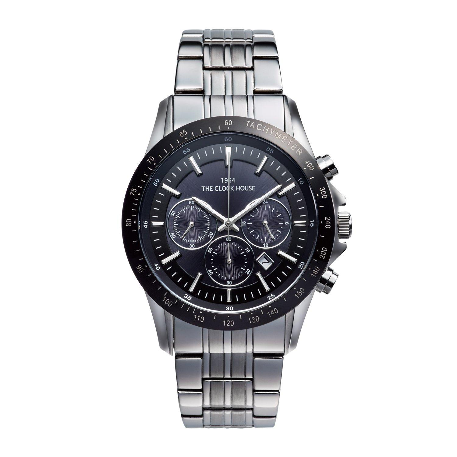 

Часы Clock House Business Casual Solar Chronograph Black Men s MBC1003-BK2A чёрный