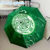 1PC Celtic Football Club Crest Printed Mini Five-Fold Lightweight Umbrella, Eight-Bone Frame, for Home Travel and Outdoor Use in Any Season