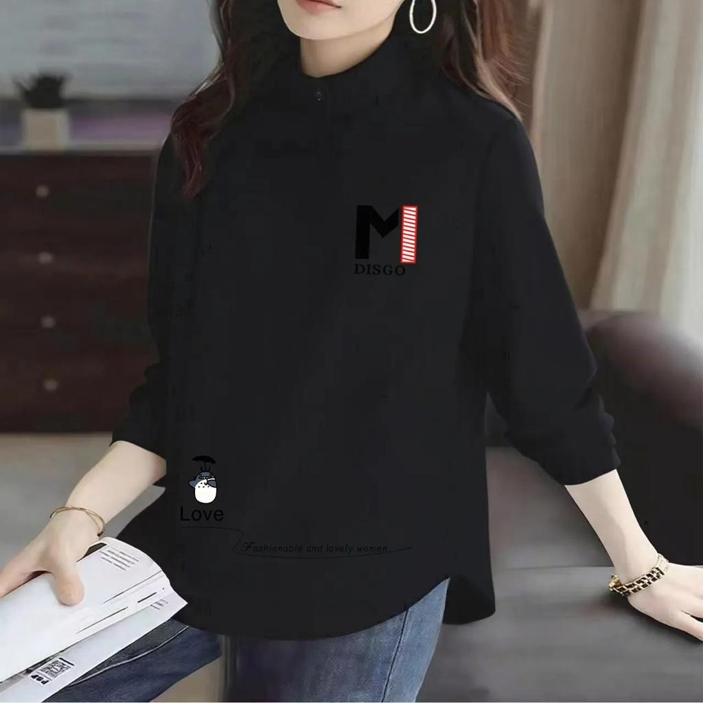 Loose Slimming Double Sided Fleece Plus Size Women S Long Sleeve Half Turtleneck Pullover Top