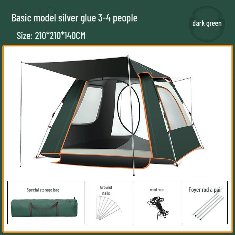 OLOMM Automatic 3-4 Person Camping Tent