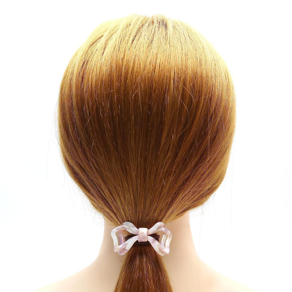 QinGoo Bow Hair Hair Cute and Stylish Hair Accessory for Korean 1 Pink Tie, Scrunchie, Women, Style, Piece,