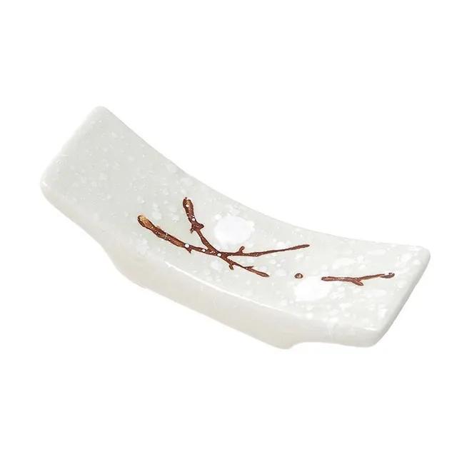 1/4/10Pc Japanese Plum Blossom Ceramic Chopstick Holder Creative Kitchen Supplies Household Chopstick Holder Care Gadget