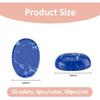 SUPERFINDINGS 40Pcs 10 Colors Oval Gemstone Cabochon Natural Agate Cabochons Synthetic Turquoise Stone for DIY Jewellery Making Necklace Earrings