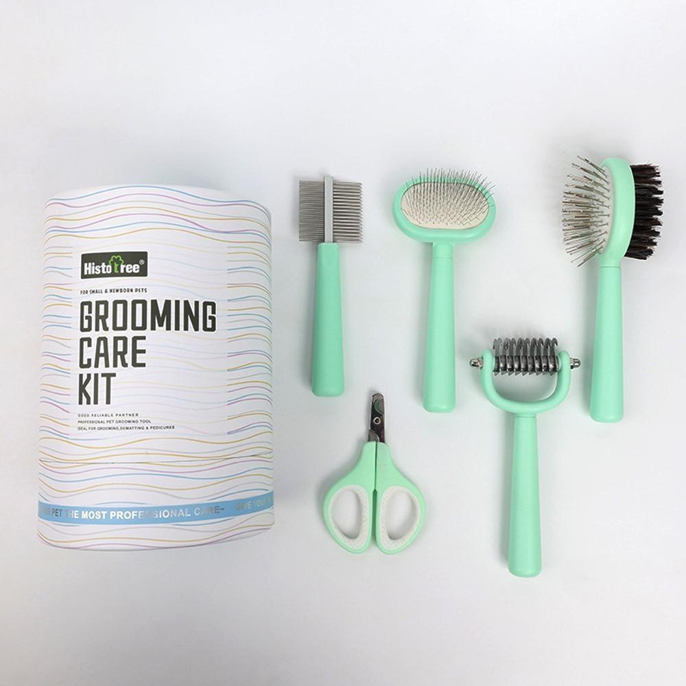 5ks/sada Sada multifunkčních hřebenů pro péči o zvířata s kleštičkami na nehty Hřebeny pro domácí mazlíčky Sada hřebenů pro psy a kočky