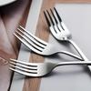 1010 Stainless Steel Long Handle Fork: Ideal for Dining, Cake, Dessert, and Fruit. Customizable with Logo Printing.
