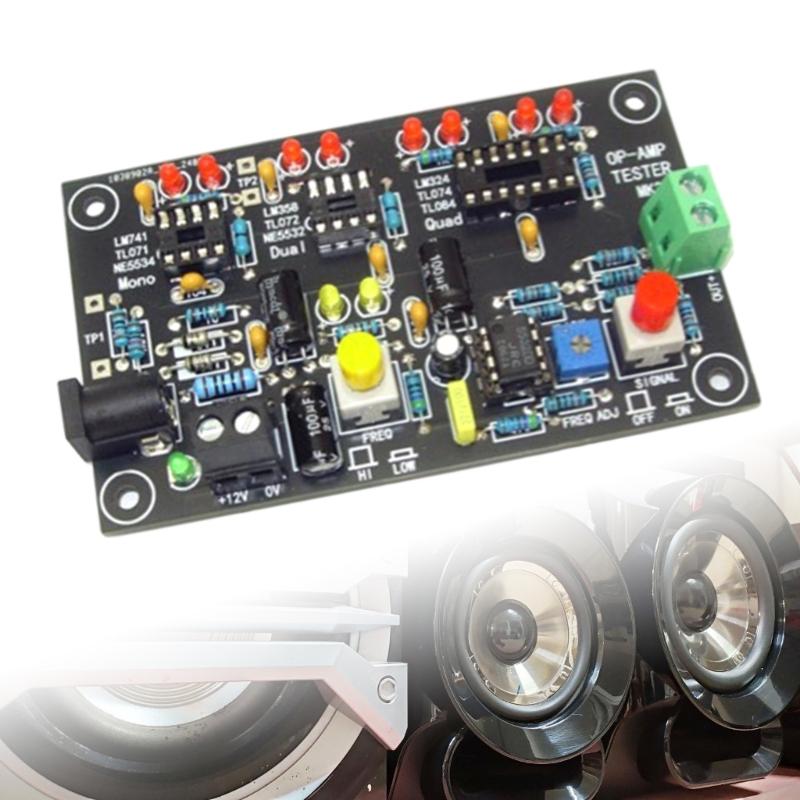 DIP 8 Operational Amplifier Tester Featuring Double LED Indicators For Quick Chip Quality Detection & In Circuit Testing