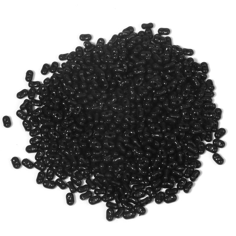 Solid Color 4x6mm Acrylic Rice Peanut Spacer Beads for DIY Bracelets and Hair Accessories