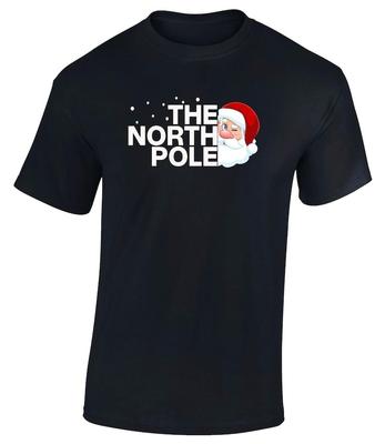 New In Tops  Tees The North Pole Santa Christmas Shirt Xmas Funny Unisex Cotton Tshirt Harajuku  Graphic T Shirts Short Sleeve