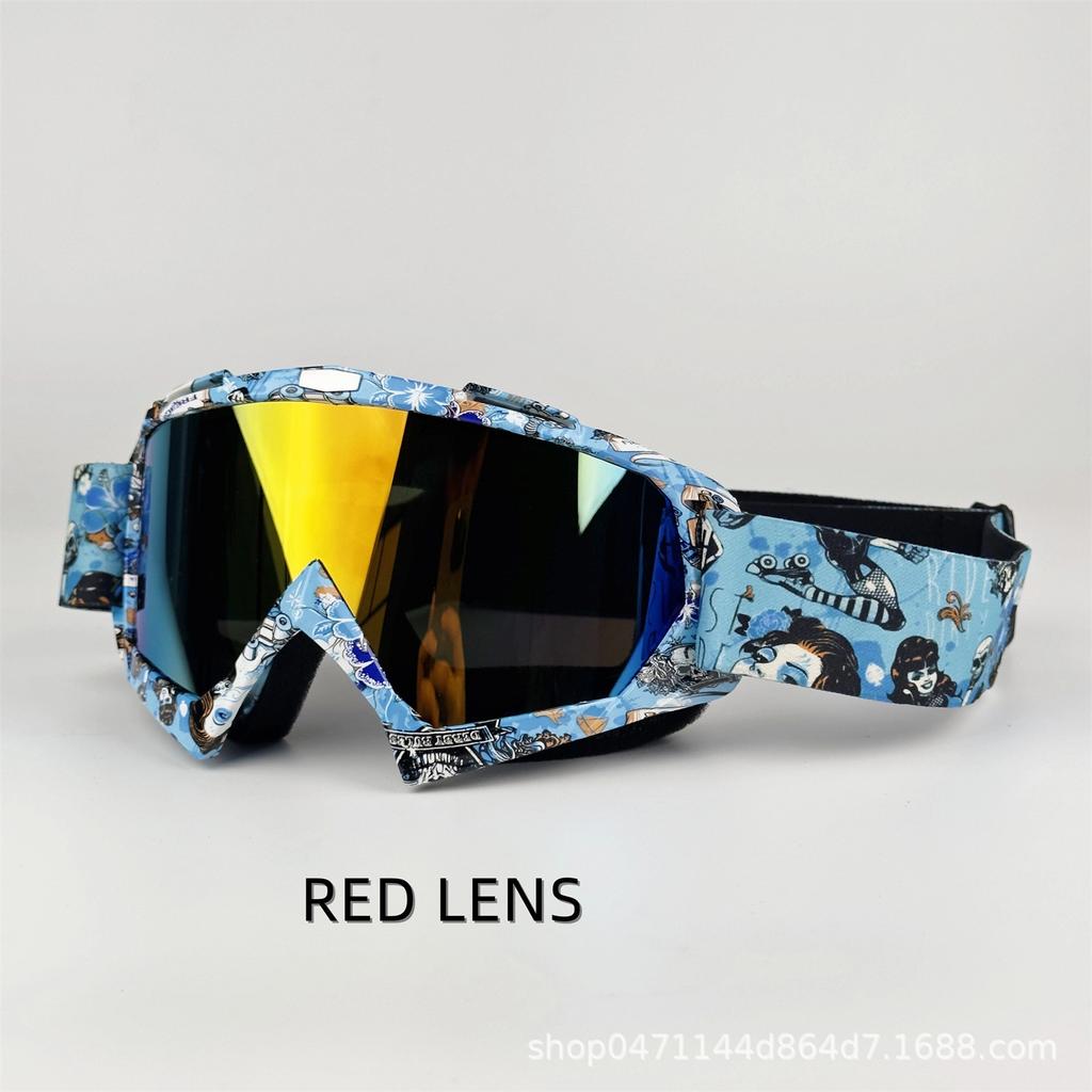 Goggles Riding Glasses Outdoor Motorcycle Off-Road Goggles ATV Men's and Women's Mountain Bike Bike Windshield Lenses