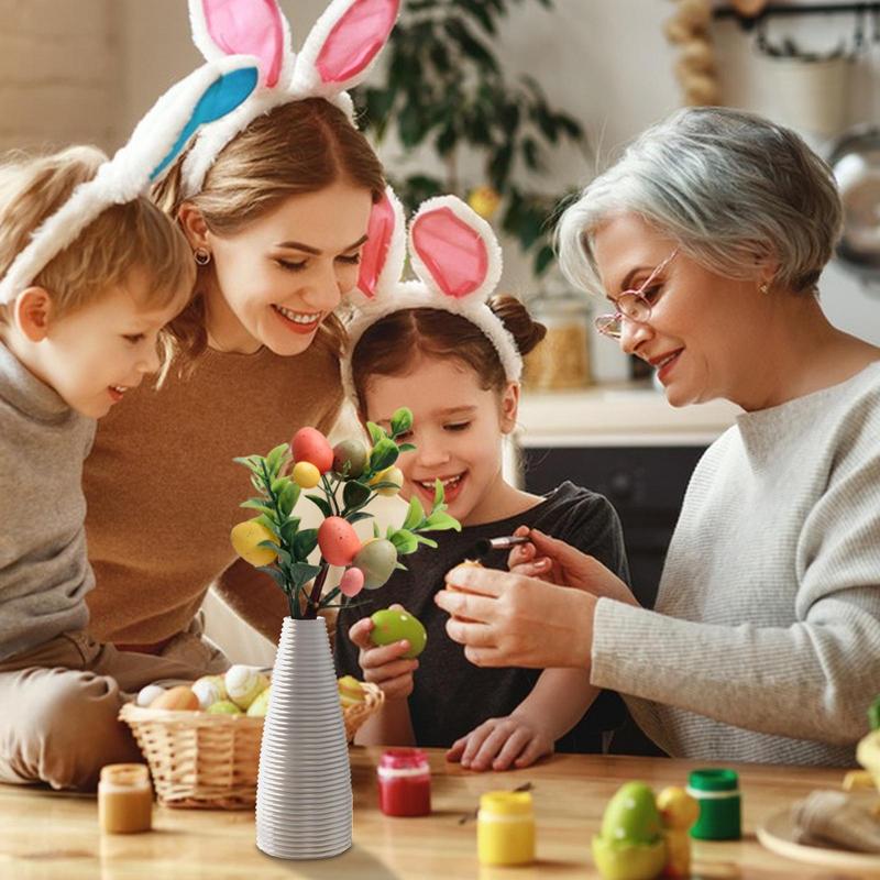 Easter Egg Stems Colorful Artificial Floral Easter Decor Floral Arrangements Festival Ornaments For Home Bedroom Kid Room