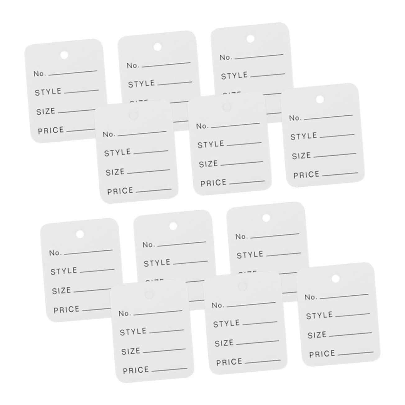 

NUOLUX 1000-Piece Clothing Hanging Tag, Easy to Use and Versatile, Slip-On, Pre-Inscribed