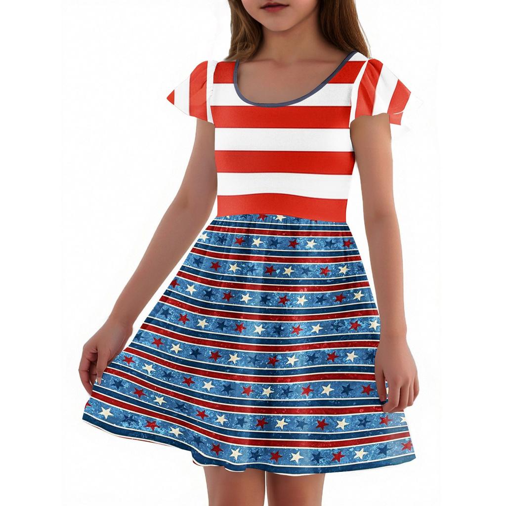 Girls Toddler SleeveDress Dresses Casual Party School Dresses Clothes For Girls