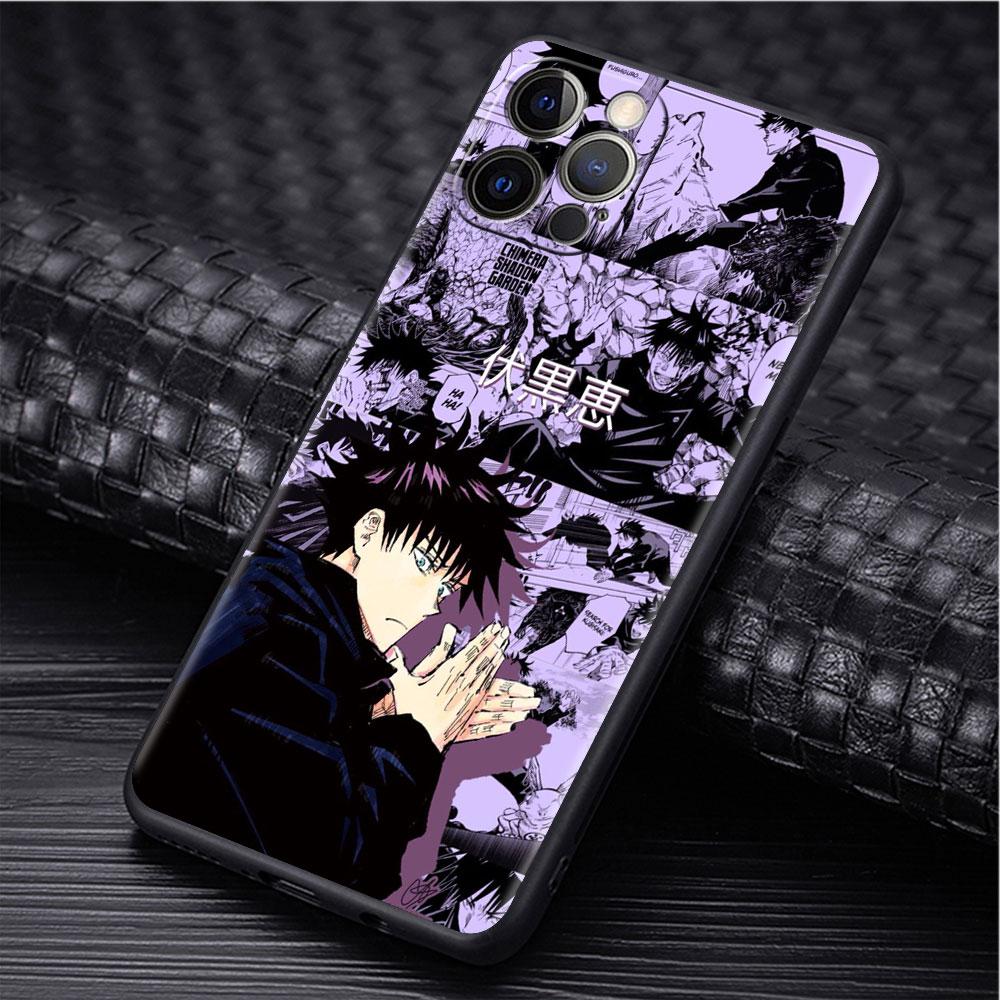 Anime Jujutsu Kaisen pouzdro pro Apple iPhone 14 Pro Max 13 11 12 Mini SE 7 8 Plus X XS 6 6S silikonový kryt telefonu měkký TPU základ