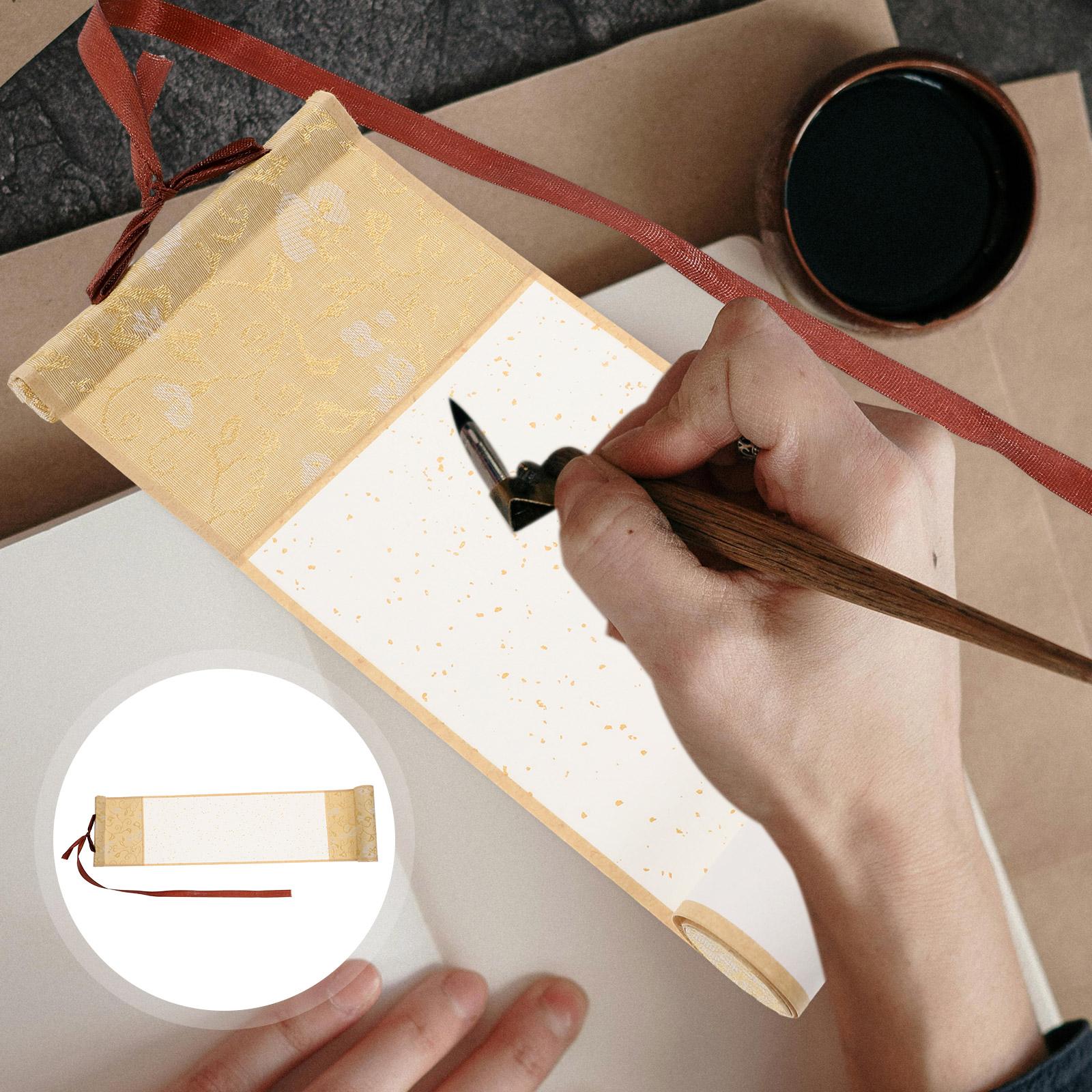 

Chinese Calligraphy Practicing Scroll Rice Paper for Printing Caligraphy Blank Hanging Printable Painting (as the picture,36.00X10.00X2.50CM)