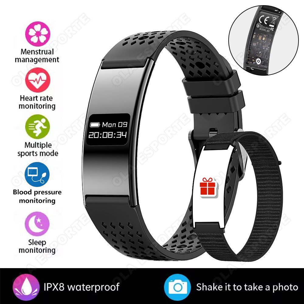 New Fashion Ultra-Thin Smart Bracelet Health Monitor Heart rate Blood Oxygen Sleep Monitoring Multi-Sport Modes Smart Watch