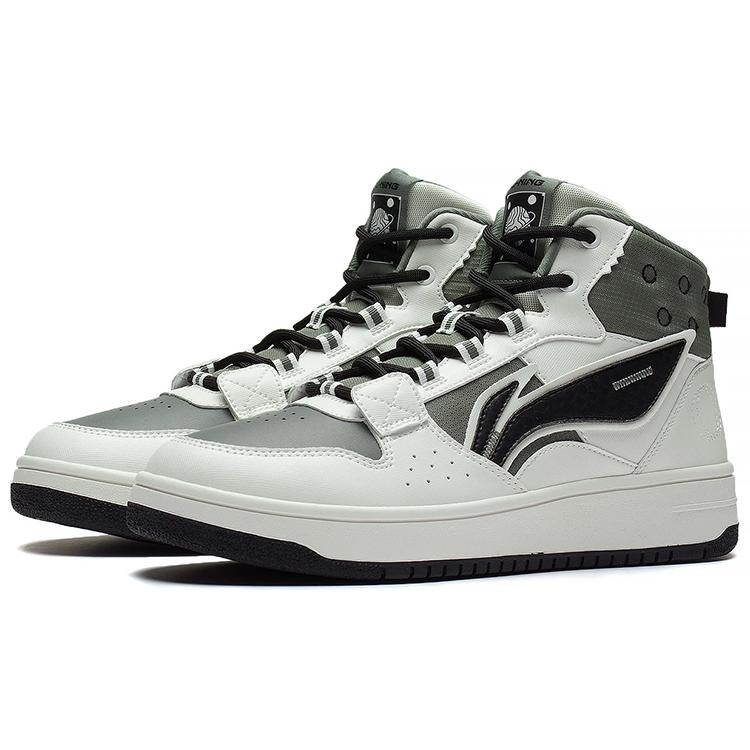 Li Ning Mountain Plain Textile, Synthetic Leather Slip Resistant, Abrasion Resistant, Lightweight High top AGCS241-2