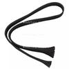 1M Carbon Fiber Cable Sleeve Braid 2MM-40MM Hollow Conductive Tape Wire Shielding Sleeve Tube
