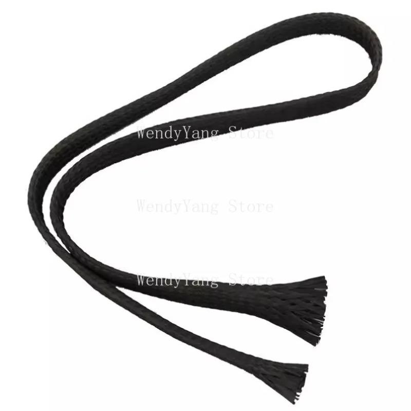 1M Carbon Fiber Cable Sleeve Braid 2MM-40MM Hollow Conductive Tape Wire Shielding Sleeve Tube
