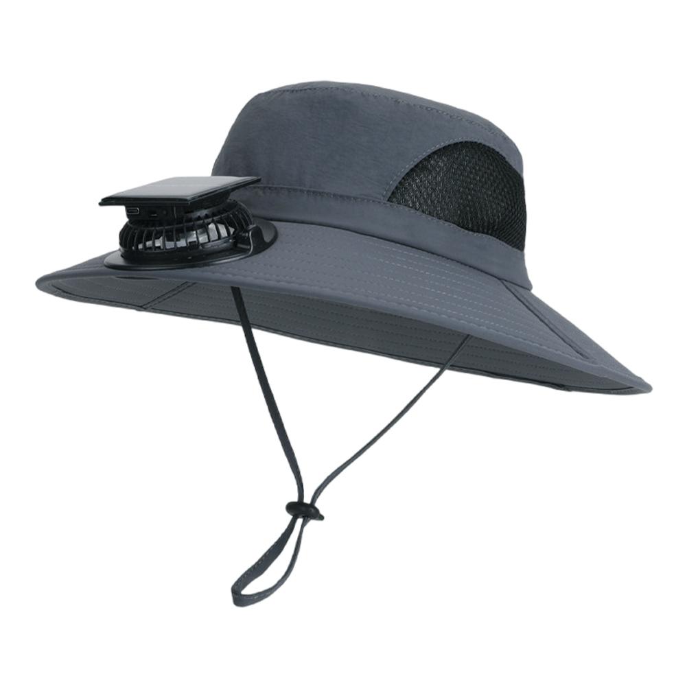 Solar Fan Hat Portable Sun Cap Summer hat USB Rechargeable Single/Dual Cooling Fan Fishing Hat Fisherman Hiking Mountaineering