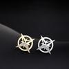 Brooch Six-Pointed Star Alloy Brooch Sparkling Rhinestones Inlaid Suit Corsage Shirt Collar Pin Personalized Badge Buckle