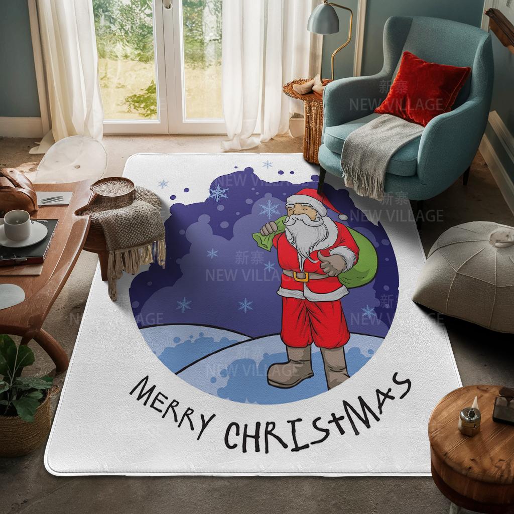Koberec ke vchodu do domu Rohožka ke dveřím do domu Obývací pokoj Vana Koupelna Protiskluzové koberce s absorpcí vody vana Veselé Vánoce zima