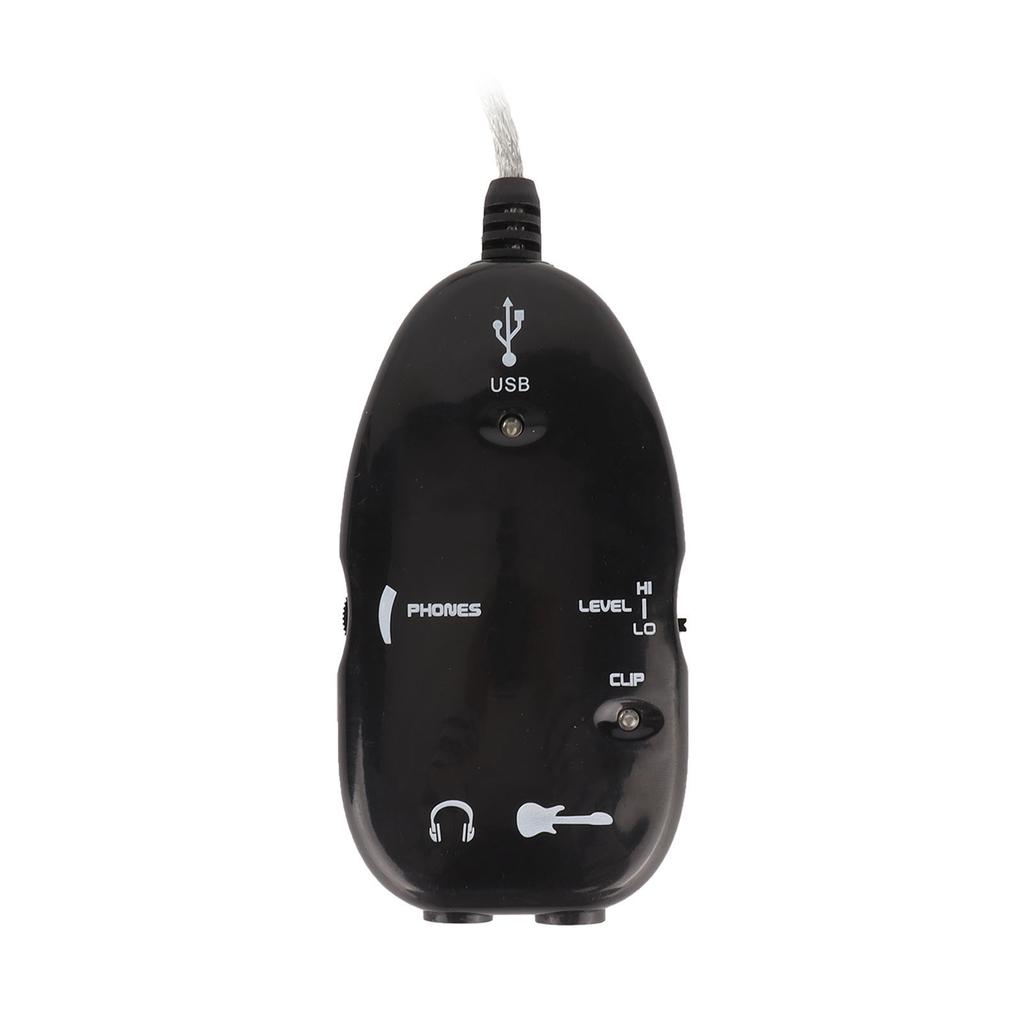 USB Guitar Link Compatible MP3 WAV AIFF Audio Cable Recorder Connector for Laptops Computer