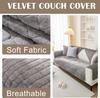 Soft Flannel Sofa Cover Non-Slip Quilted Furniture Protector Cushion for Living Room Couch Cover Warm Sofa Towel 1 Seat Pad