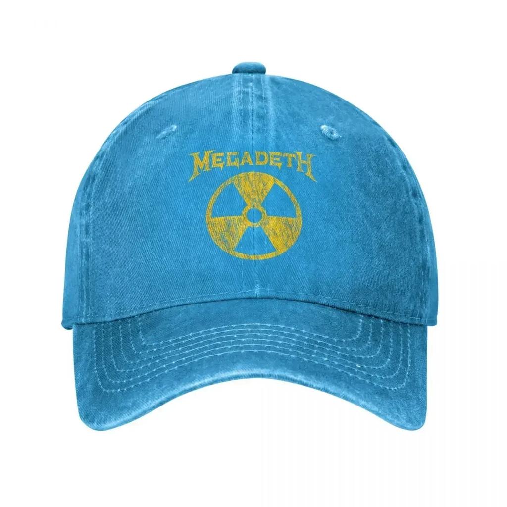 Retro Nuclear Metal Rock Band Baseball Cap Unisex Distressed Cotton Snapback Cap Megadeths Outdoor Workouts Caps Hat